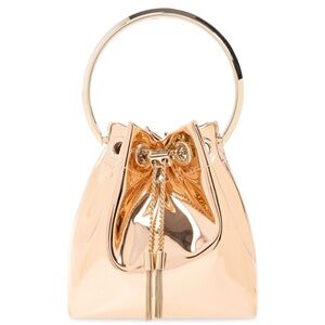 Jimmy Choo Bon-Bon Mirror Reflect Bucket Bag
